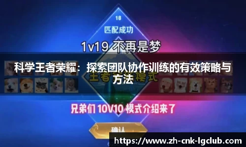 科学王者荣耀：探索团队协作训练的有效策略与方法